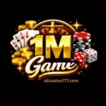 1M Game mobile casino logo with smartphone