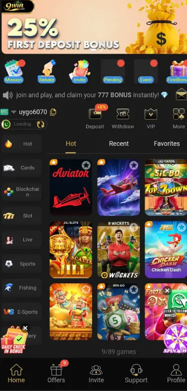 9Win Game screenshot In Pakistan